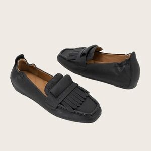 Black Leather Loafers